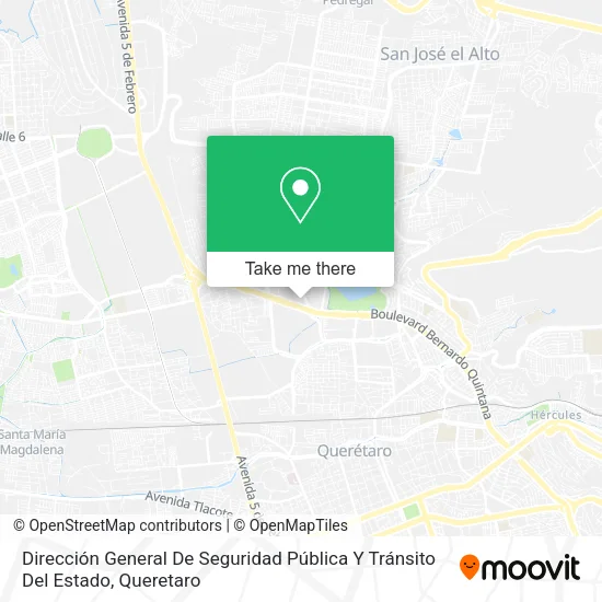 Mapa de Dirección General De Seguridad Pública Y Tránsito Del Estado
