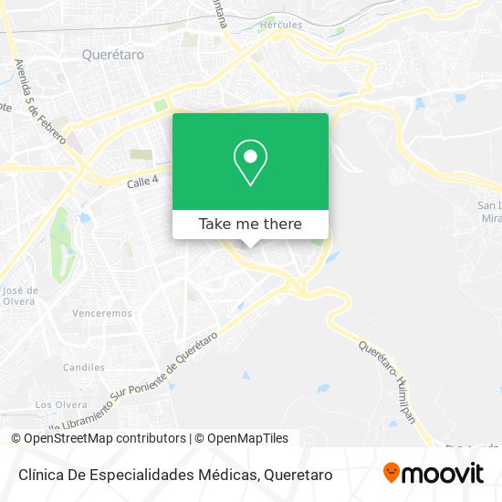 Clínica De Especialidades Médicas map