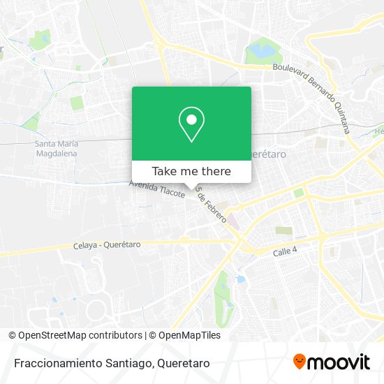 Fraccionamiento Santiago map