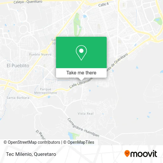 Mapa de Tec Milenio