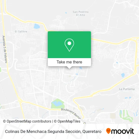 Mapa de Colinas De Menchaca Segunda Sección