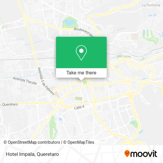 Mapa de Hotel Impala