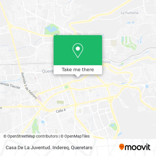 Casa De La Juventud. Indereq map