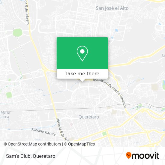 How to get to Sam's Club in Santiago De Querétaro by Bus?