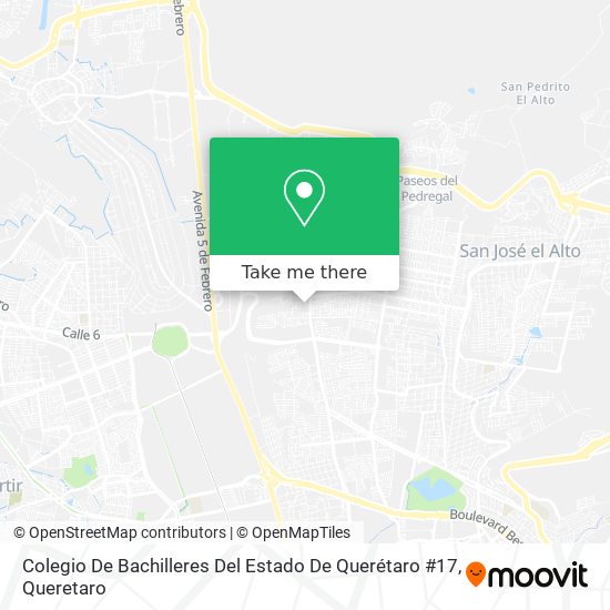 Colegio De Bachilleres Del Estado De Querétaro #17 map