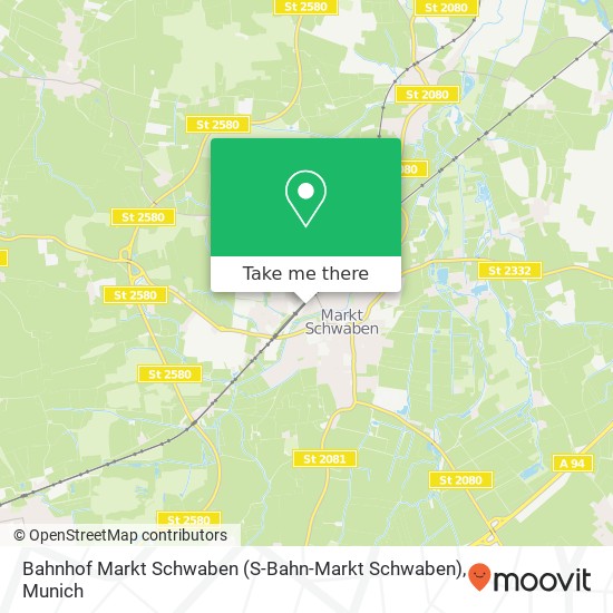 Bahnhof Markt Schwaben (S-Bahn-Markt Schwaben) map