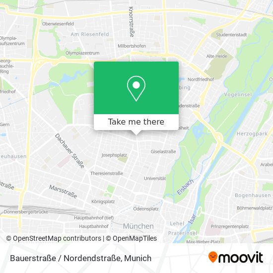 Bauerstraße / Nordendstraße map