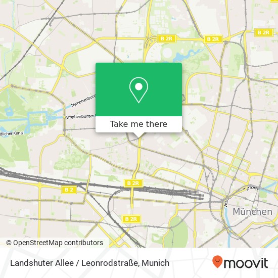 Landshuter Allee / Leonrodstraße map