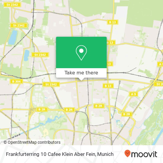 Frankfurterring 10 Cafee Klein Aber Fein map