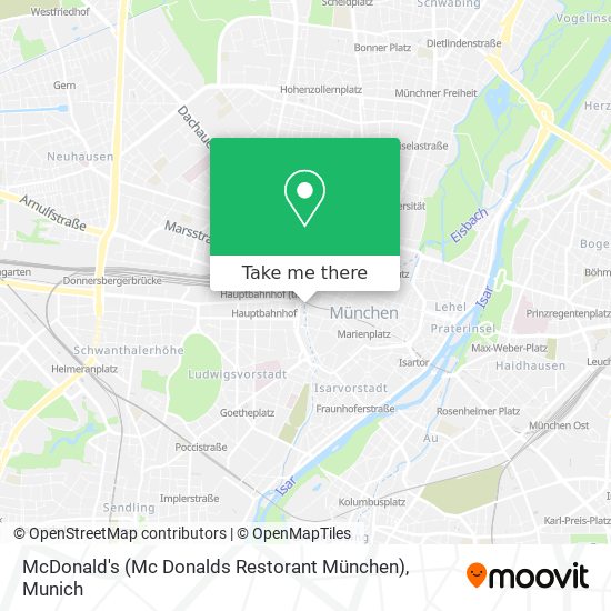 McDonald's (Mc Donalds Restorant München) map