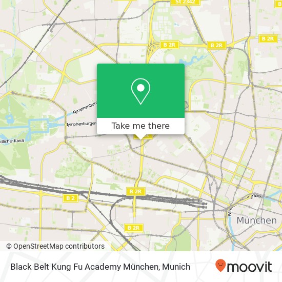 Black Belt Kung Fu Academy München map