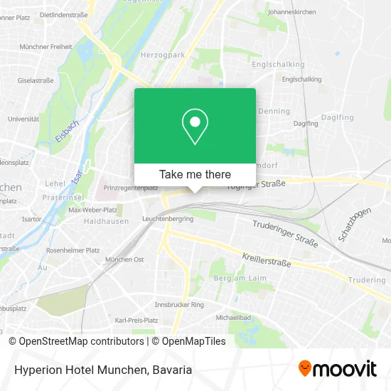 Hyperion Hotel Munchen map