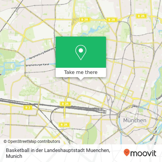 Карта Basketball in der Landeshauptstadt Muenchen