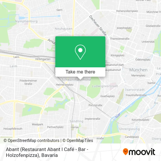 Карта Abant (Restaurant Abant l Café - Bar - Holzofenpizza)