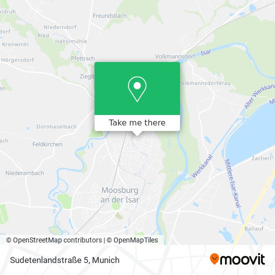 Sudetenlandstraße 5 map