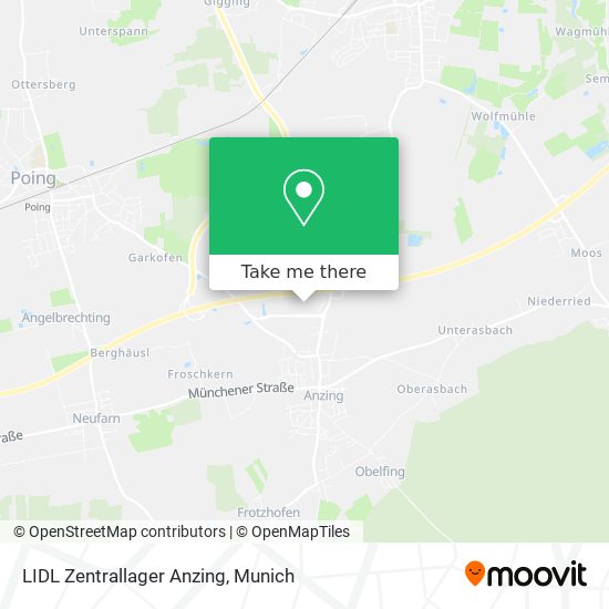 LIDL Zentrallager Anzing map