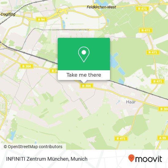 INFINITI Zentrum München map