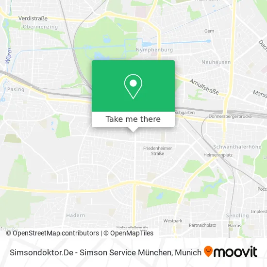 Карта Simsondoktor.De - Simson Service München