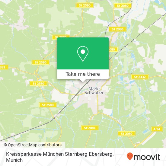 Kreissparkasse München Starnberg Ebersberg map