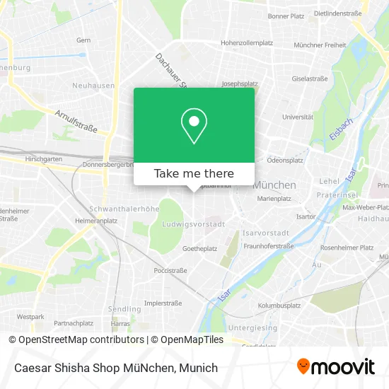Карта Caesar Shisha Shop MüNchen