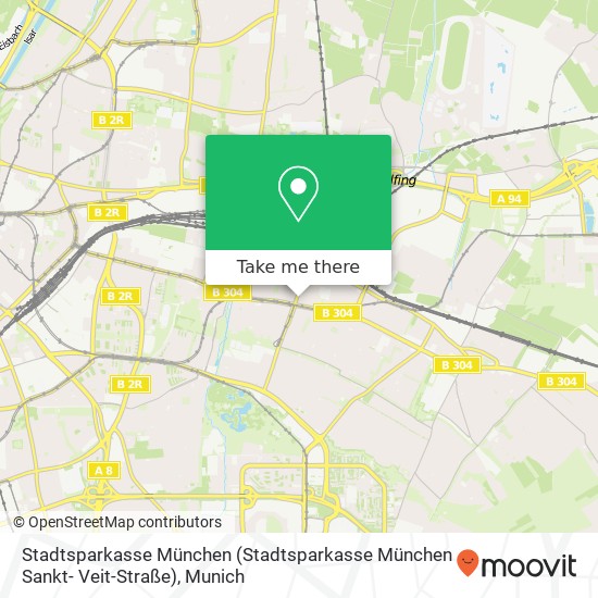 Stadtsparkasse München (Stadtsparkasse München Sankt- Veit-Straße) map