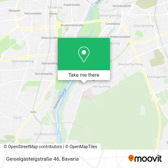 Карта Geiselgasteigstraße 46