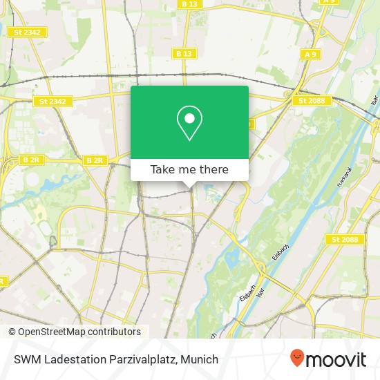 SWM Ladestation Parzivalplatz map