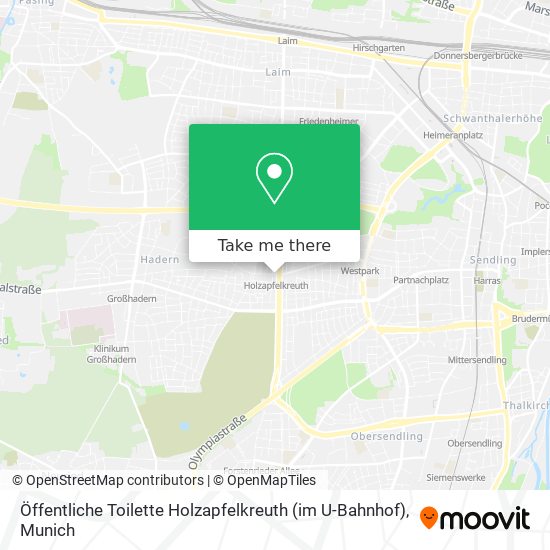 Öffentliche Toilette Holzapfelkreuth (im U-Bahnhof) map