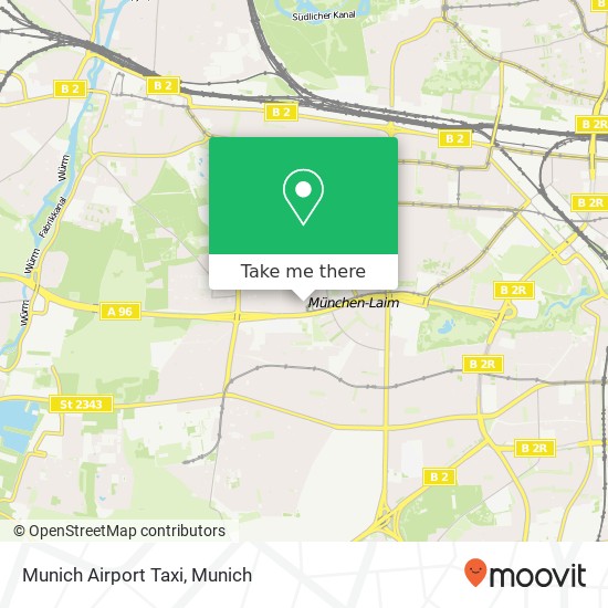 Munich Airport Taxi map