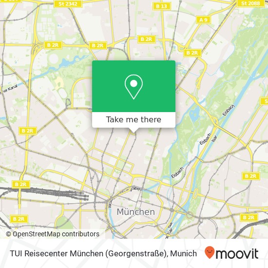 TUI Reisecenter München (Georgenstraße) map