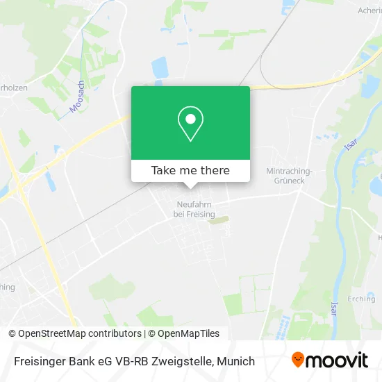 Карта Freisinger Bank eG VB-RB Zweigstelle