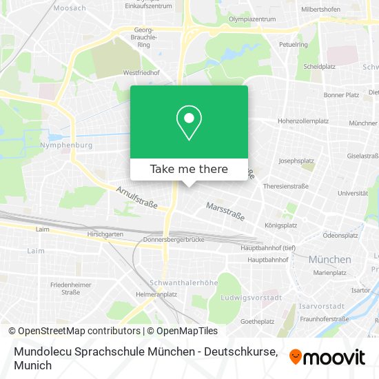 Карта Mundolecu Sprachschule München - Deutschkurse