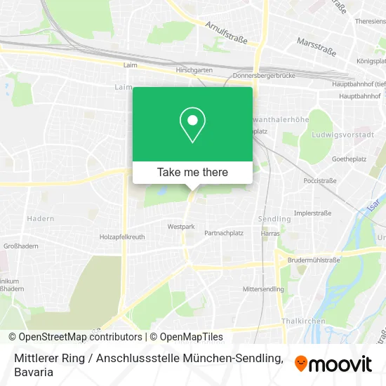 Карта Mittlerer Ring / Anschlussstelle München-Sendling