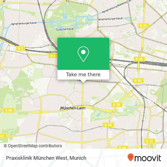 Praxisklinik München West map