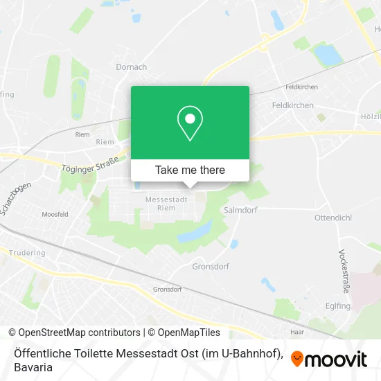 Карта Öffentliche Toilette Messestadt Ost (im U-Bahnhof)