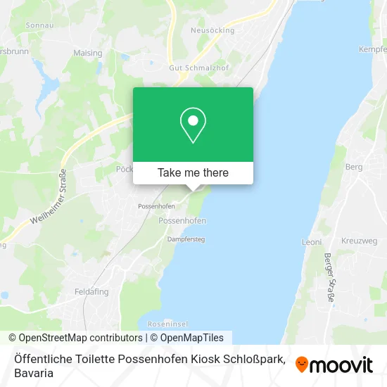 Карта Öffentliche Toilette Possenhofen Kiosk Schloßpark