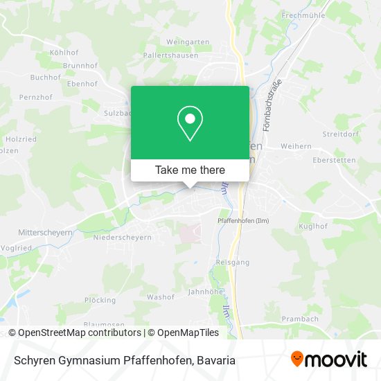 Schyren Gymnasium Pfaffenhofen map