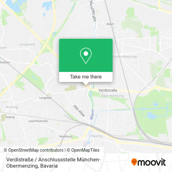Карта Verdistraße / Anschlussstelle München-Obermenzing