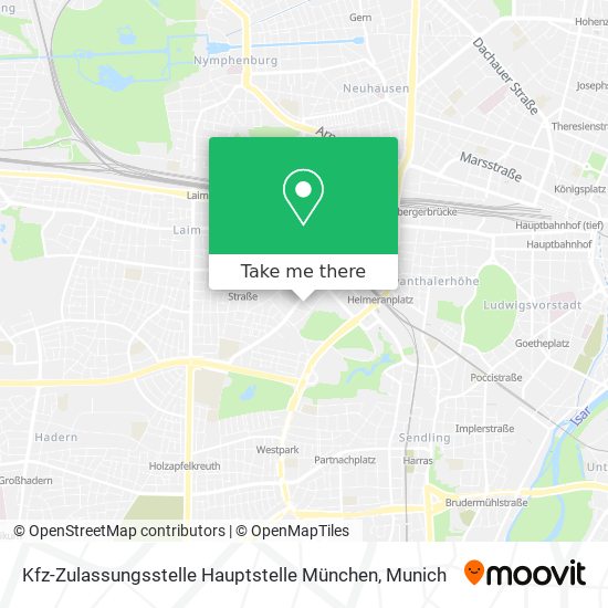 Kfz-Zulassungsstelle Hauptstelle München map