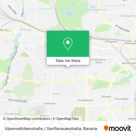 Карта Alpenveilchenstraße / Senftenauerstraße