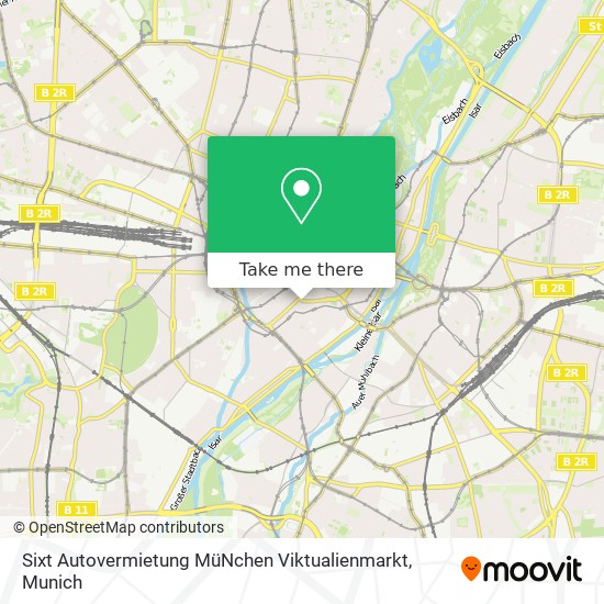 Карта Sixt Autovermietung MüNchen Viktualienmarkt