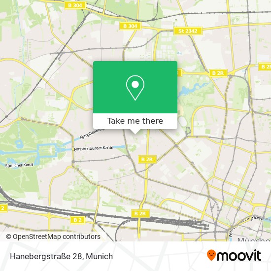 Hanebergstraße 28 map