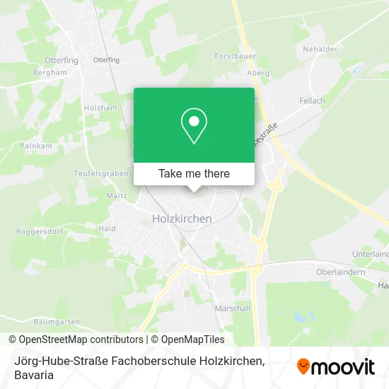Карта Jörg-Hube-Straße Fachoberschule Holzkirchen