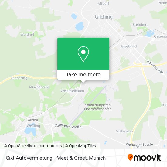 Sixt Autovermietung - Meet & Greet map