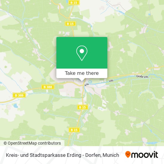 Kreis- und Stadtsparkasse Erding - Dorfen map
