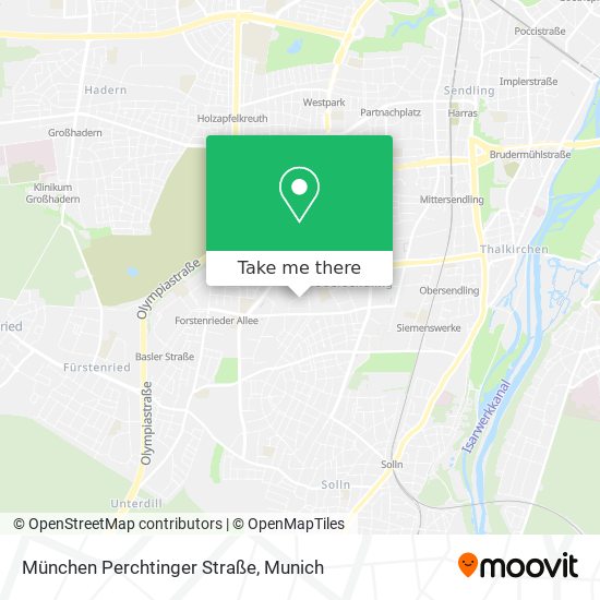 Карта München Perchtinger Straße