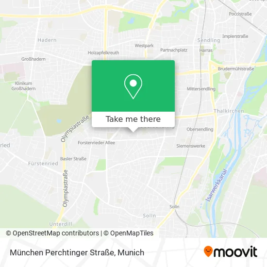 Карта München Perchtinger Straße