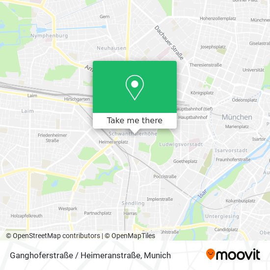 Карта Ganghoferstraße / Heimeranstraße