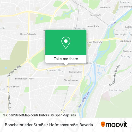 Карта Boschetsrieder Straße / Hofmannstraße