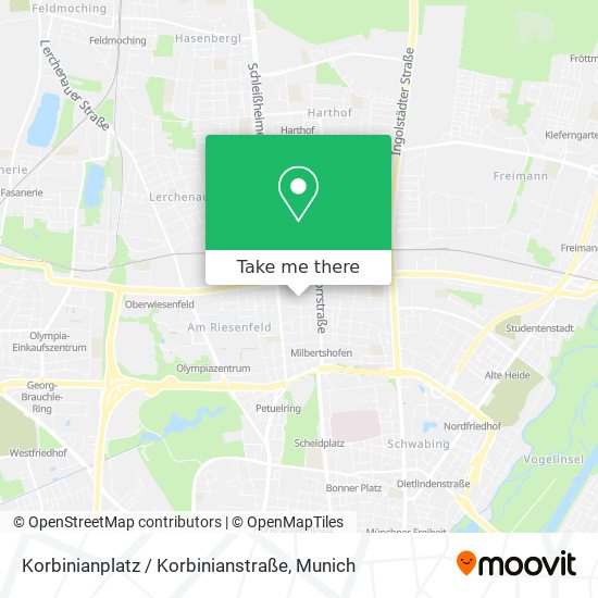 Карта Korbinianplatz / Korbinianstraße